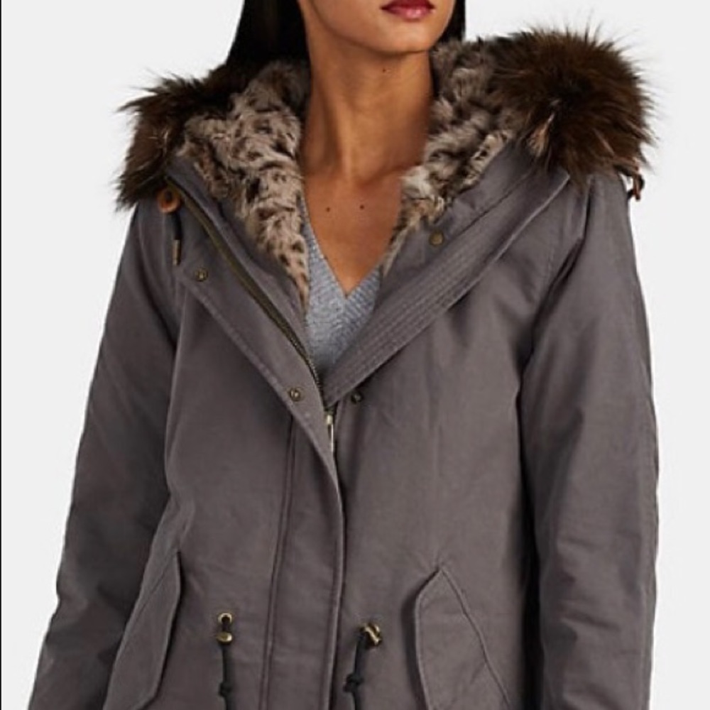 Barneys New York winter coat - real fur